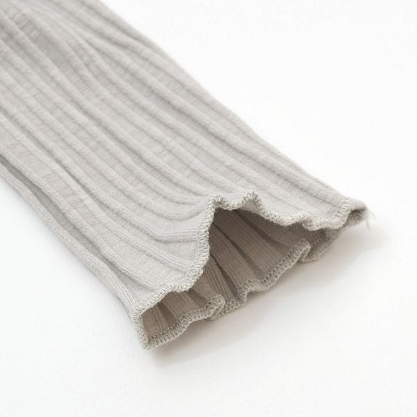 オーガニックコットン キッズ モックネックリブTシャツ(長袖)