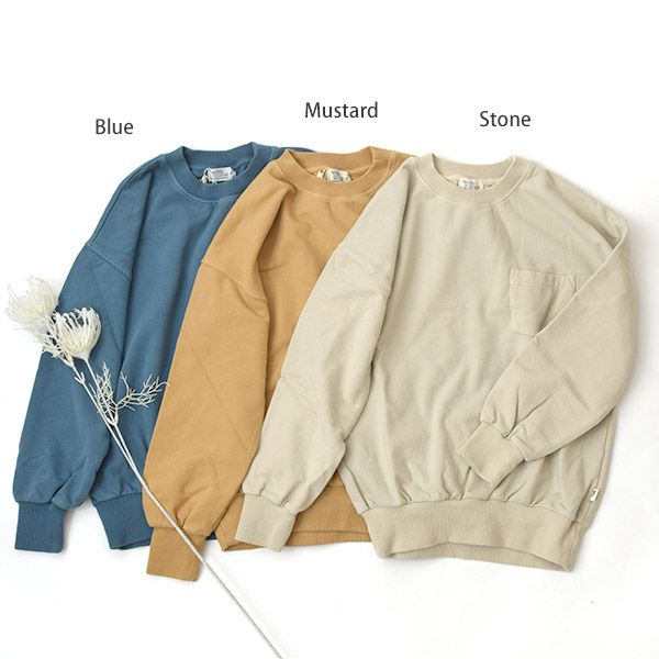 オーガニックコットン キッズ スウェットシャツ