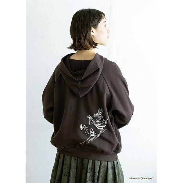 オーガニックコットン ムーミン谷の仲間たち 裏起毛パーカー