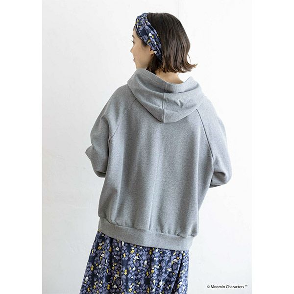 オーガニックコットン ムーミン谷の仲間たち 裏起毛パーカー