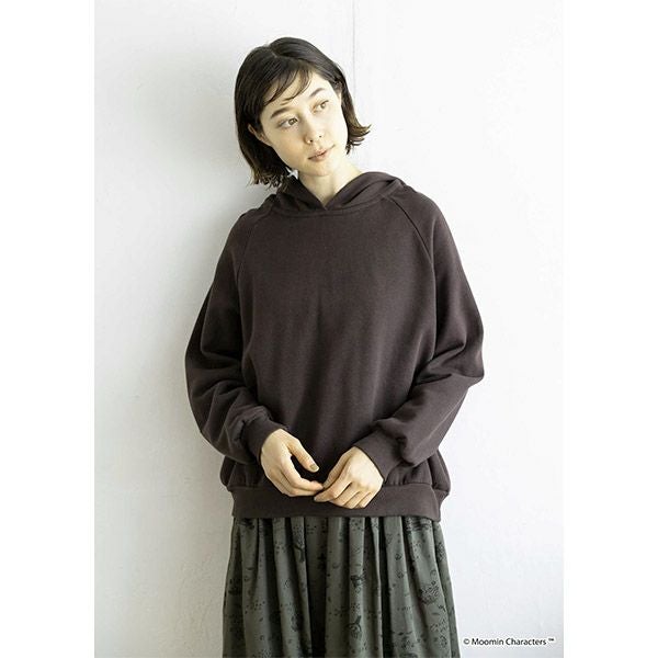 オーガニックコットン ムーミン谷の仲間たち 裏起毛パーカー