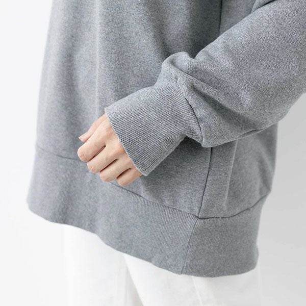 オーガニックコットン 裏毛スウェットトップ