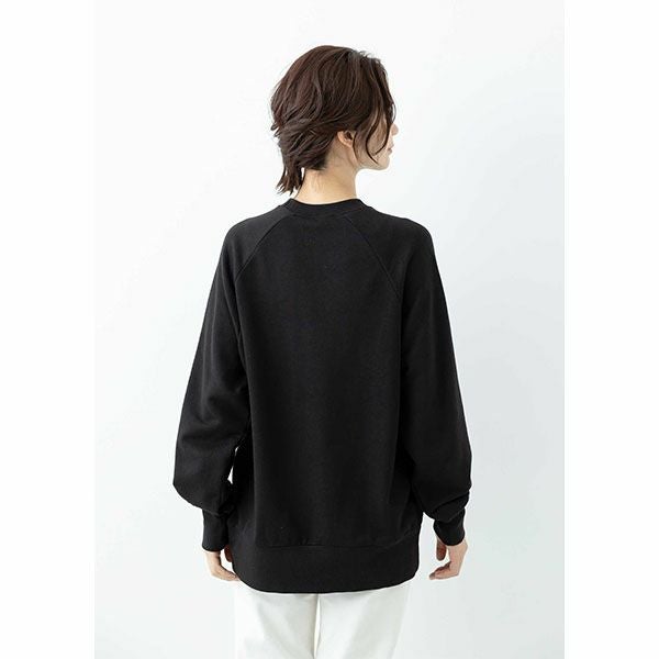 オーガニックコットン 裏毛スウェットトップ