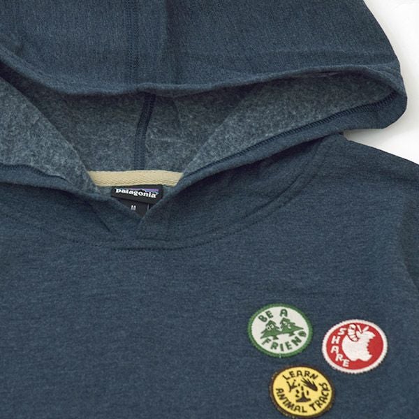 オーガニックコットン キッズ・ライトウェイト・グラフィック・フーディ・スウェットシャツ