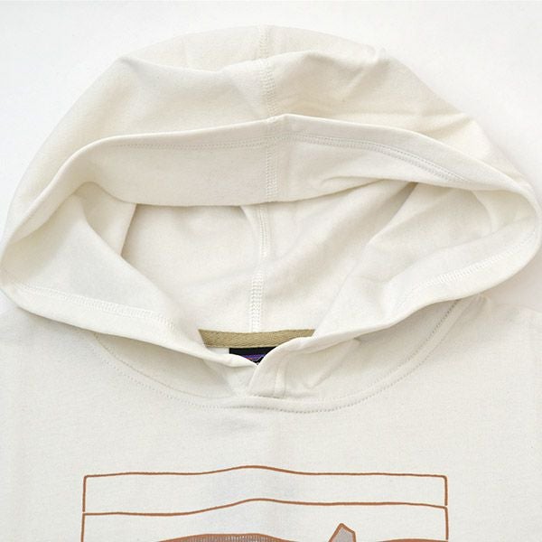 オーガニックコットン キッズ・ライトウェイト・グラフィック・フーディ・スウェットシャツ