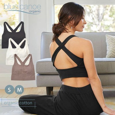 オーガニックコットン クリスクロスキャミブラ