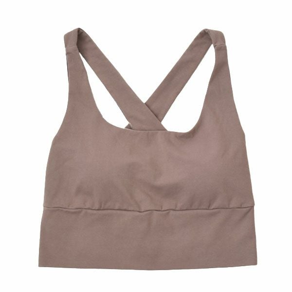 オーガニックコットン クリスクロスキャミブラ