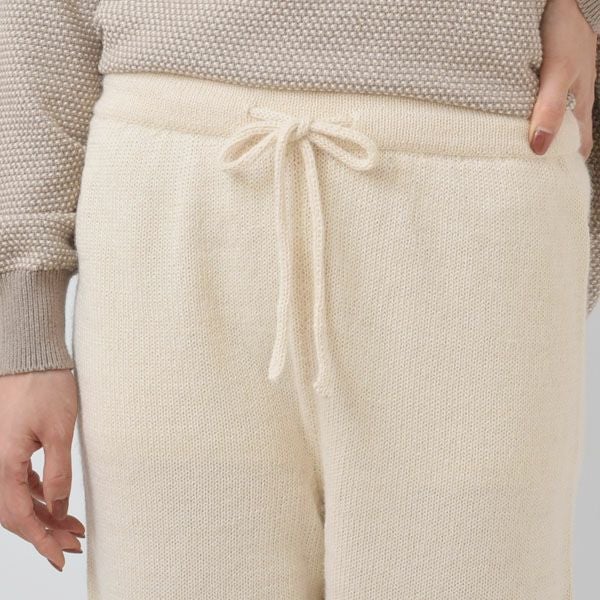 オーガニックコットン＆アルパカ ニットパンツ