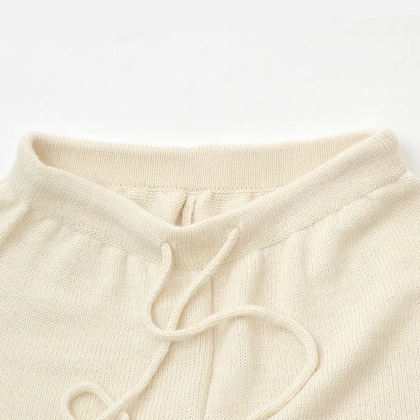 オーガニックコットン＆アルパカ ニットパンツ | オーガニックコットン