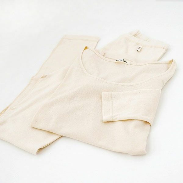 オーガニックコットン 薄手ロングスリーブインナー