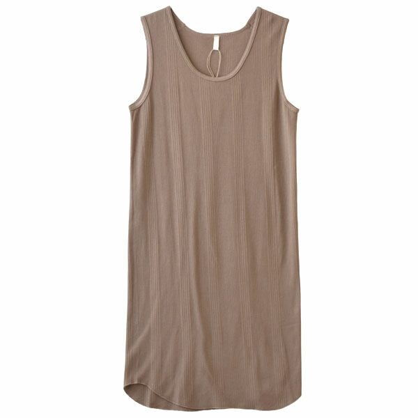 オーガニックコットン ランダムリブインナーワンピース