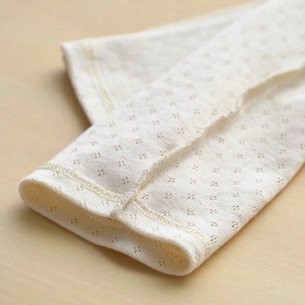 オーガニックコットン レギンス アイレット