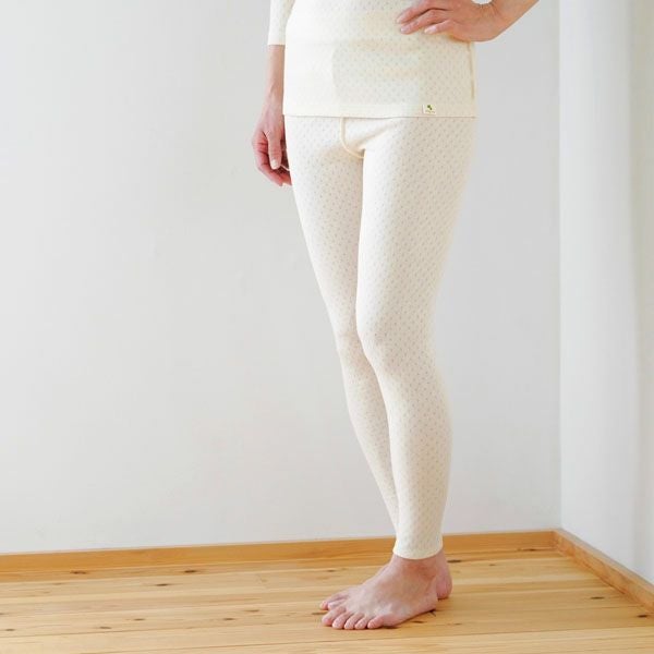 オーガニックコットン レギンス アイレット