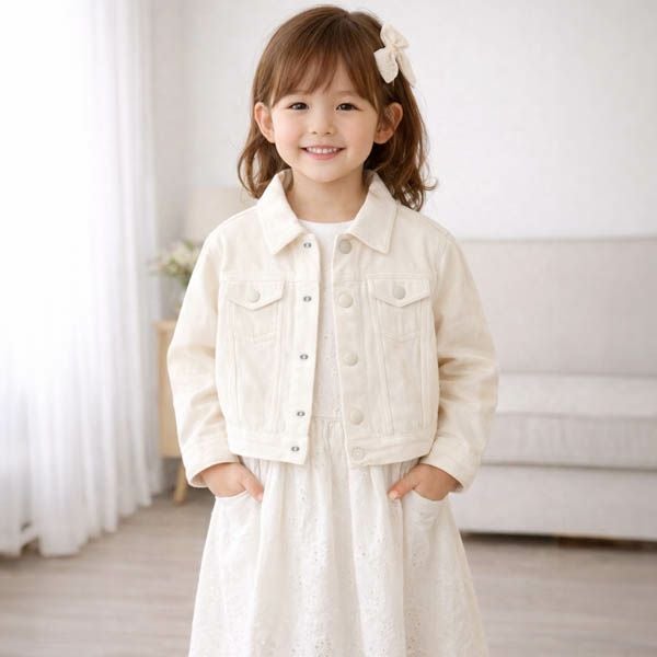 オーガニックコットン キッズデニムジャケット