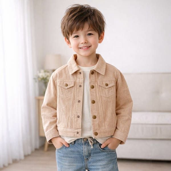 オーガニックコットン キッズデニムジャケット
