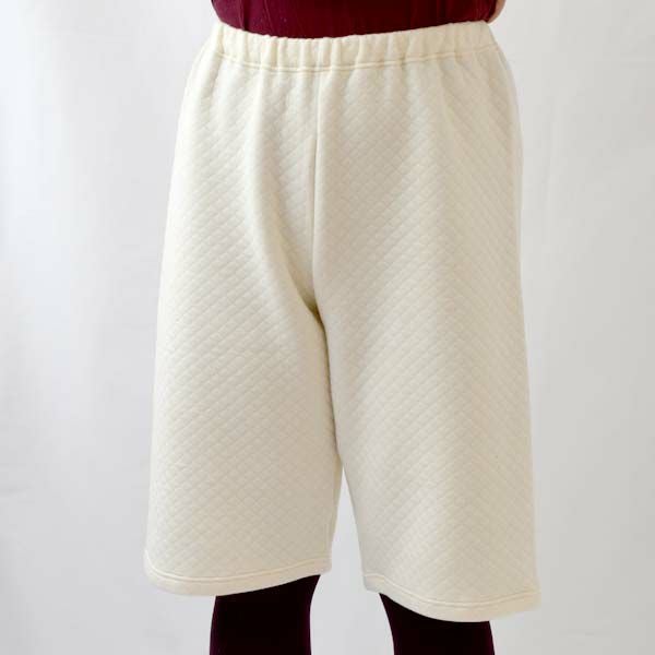 オーガニックコットン キルティングハーフパンツ