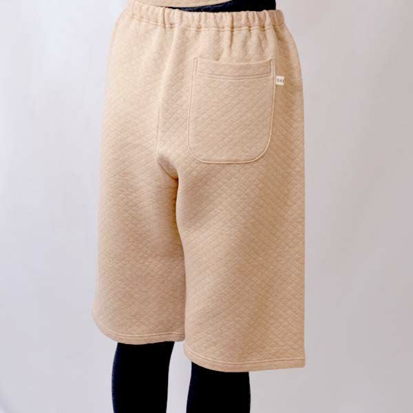 オーガニックコットン キルティングハーフパンツ