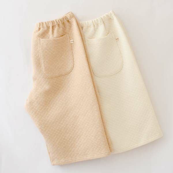 オーガニックコットン キルティングハーフパンツ