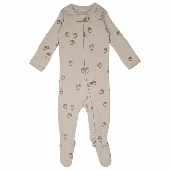 オーガニックコットン ベビー足つきカバーオール Acorn