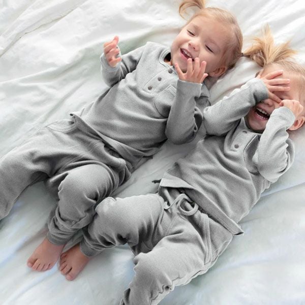 オーガニックコットン キッズサーマルラウンジセット（長袖）