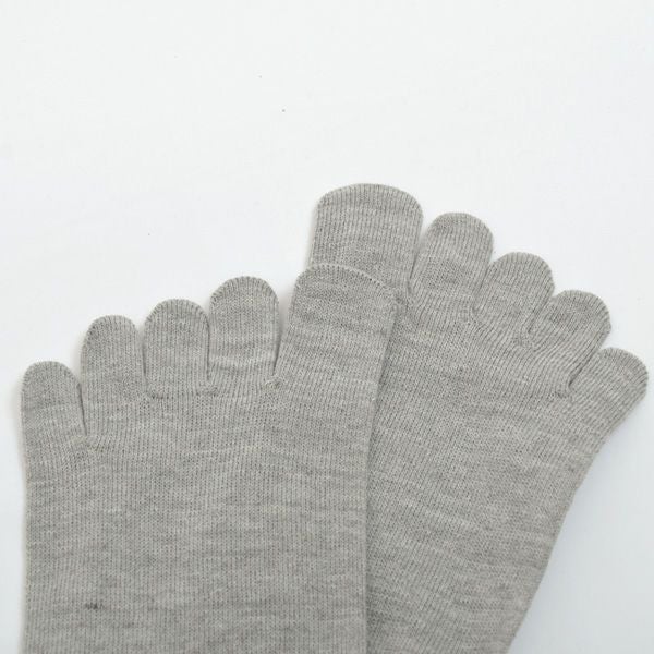 オーガニックコットン綿100%5本指ハイソックス