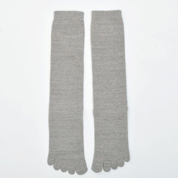 オーガニックコットン綿100%5本指ハイソックス