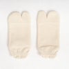 オーガニックコットン タビ型パイルアンクル丈ソックス