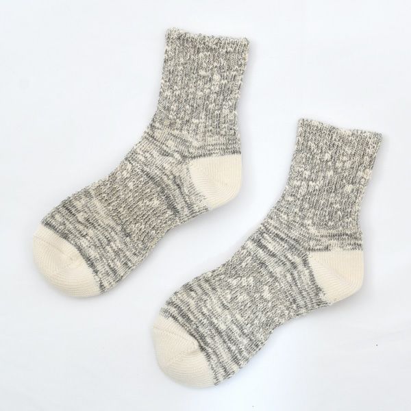 オーガニックコットン スラブリブアンクルソックス