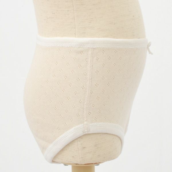 オーガニックコットン ベビー フラワーメッシュキャミ＆ショーツ