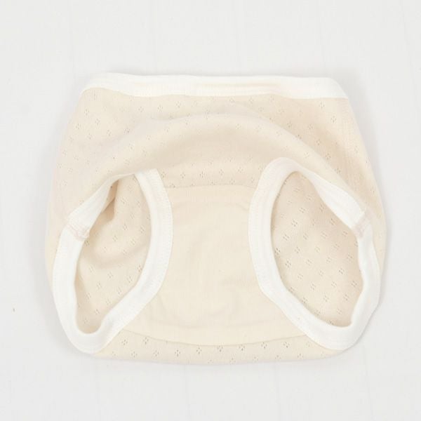 オーガニックコットン ベビー フラワーメッシュキャミ＆ショーツ