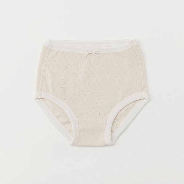 オーガニックコットン ベビー フラワーメッシュキャミ＆ショーツ