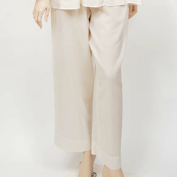 オーガニックコットン ガーゼギャザーパジャマ(長袖) ナチュラル M