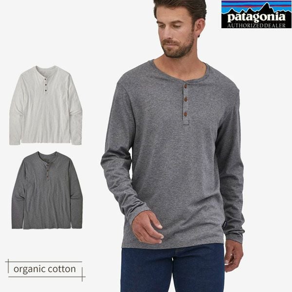 オーガニックコットン メンズ・リジェネラティブ・サーティファイド・ライトウェイト・ヘンリー