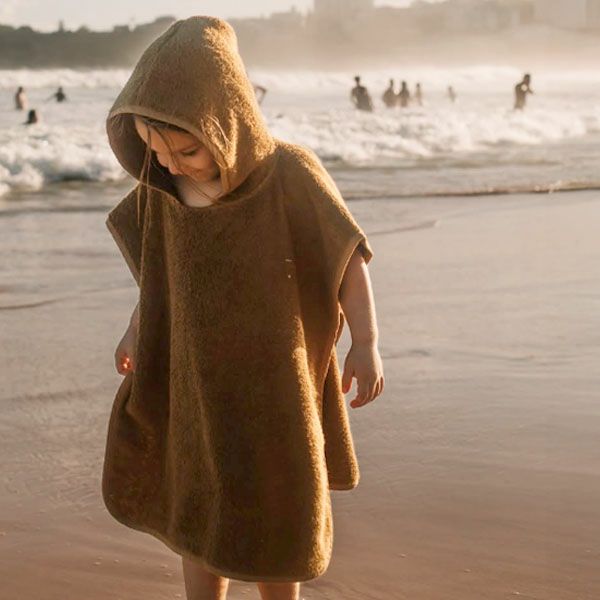 オーガニックコットン ベビー＆キッズ フーデッドタオル