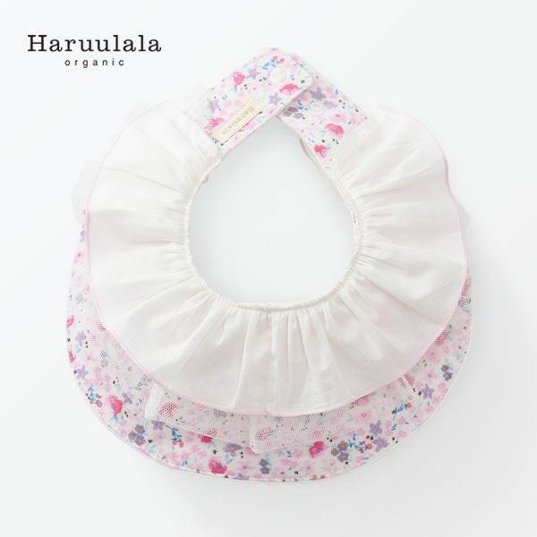 オーガニックコットン フリルスタイ 妖精と花たち