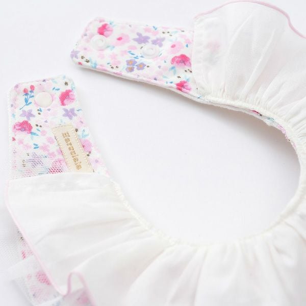 オーガニックコットン フリルスタイ 妖精と花たち