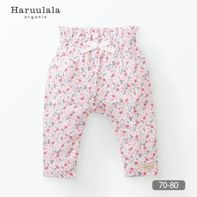 オーガニックコットン ベビーフリルパンツ（ロング） 妖精と花たち