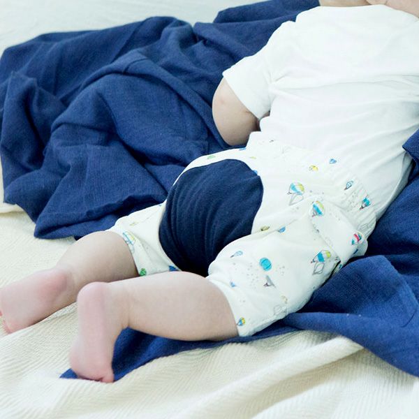 オーガニックコットン ベビーファーストパンツ（ショート） 自由飛行