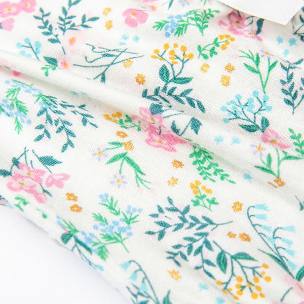 オーガニックコットン ベビーフリルパンツ（ショート） 花咲く音色