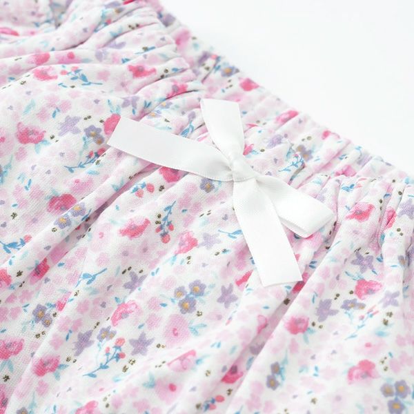 オーガニックコットン ベビーフリルパンツ（ショート） 妖精と花たち