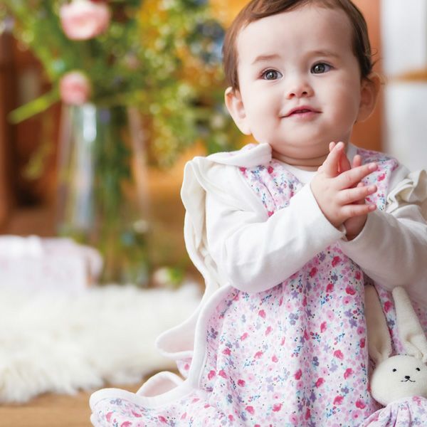 オーガニックコットン スリーパー 妖精と花たち