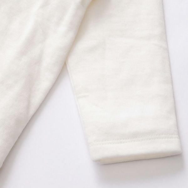 オーガニックコットン ベビー長袖ヘンリーネックトップス