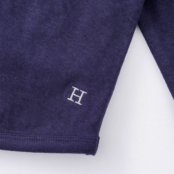 オーガニックコットン ベビー長袖ラウンドヘムトップス