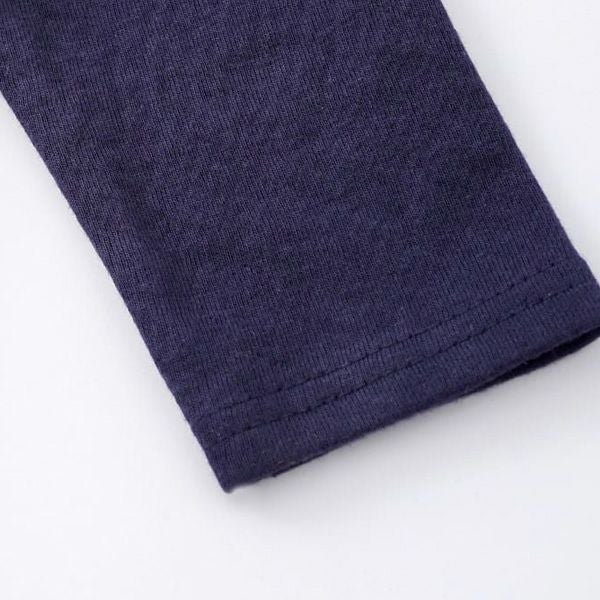 オーガニックコットン ベビー長袖ラウンドヘムトップス