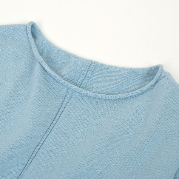 オーガニックコットン やわらか杢 無縫製クルーネック