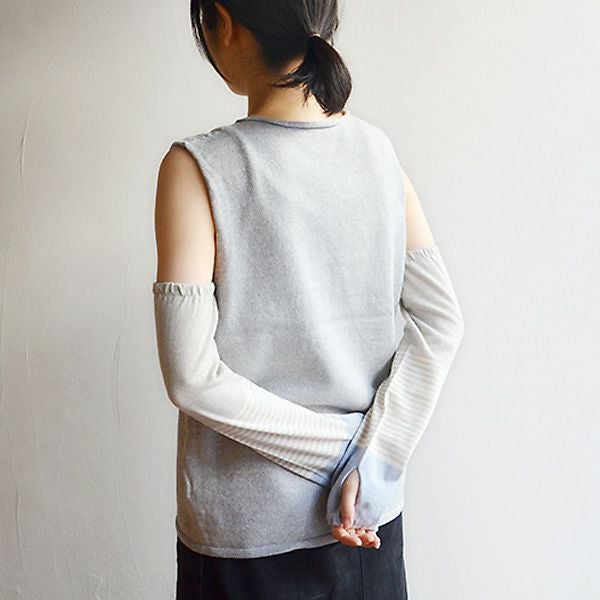 オーガニックコットン ふんわり日除けアームカバー