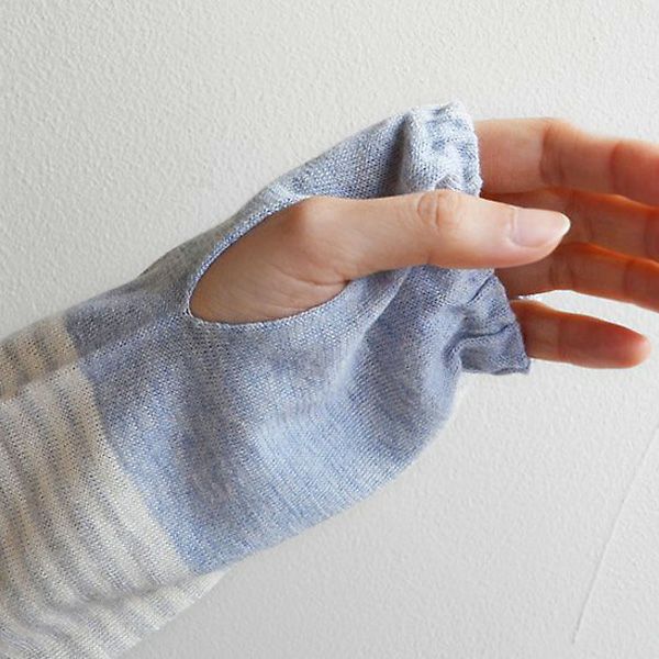 オーガニックコットン ふんわり日除けアームカバー