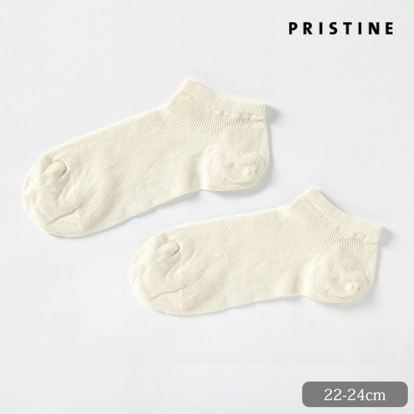 オーガニックコットン メッシュアンクルソックス