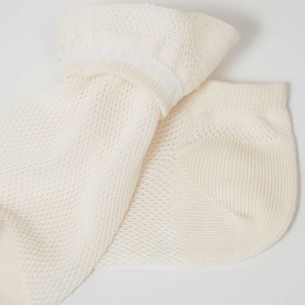 オーガニックコットン メッシュアンクルソックス