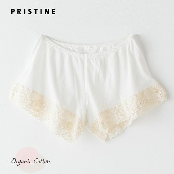 オーガニックコットン フロストレース一分丈ショーツ M